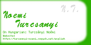 noemi turcsanyi business card