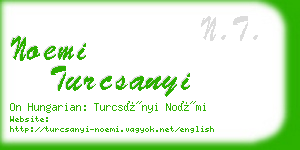 noemi turcsanyi business card